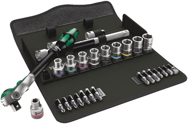 Wera 1/2-in Drive Socket Set, SAE, 28-pc C8