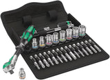 Wera 1/4-in Drive Socket Set, SAE, 28-pc