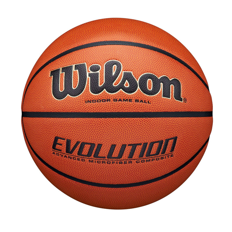 Wilson Evolution Indoor Composite Game Basketball, Size 6, Brown P2