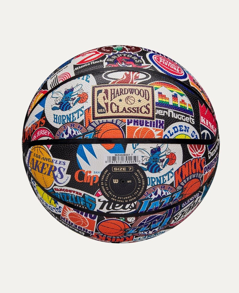Wilson NBA All Team Retro Classic Composite Leather Basketball, Official Size I3