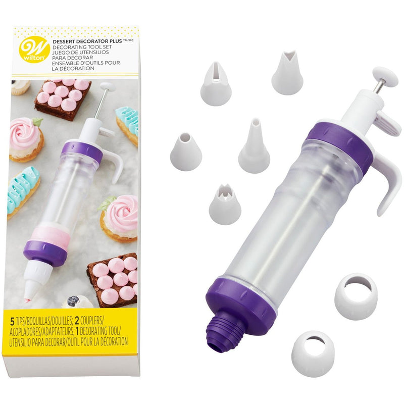 Wilton Plastic Dessert Decorator Plus Decorating Tool Set, 8-pc D0