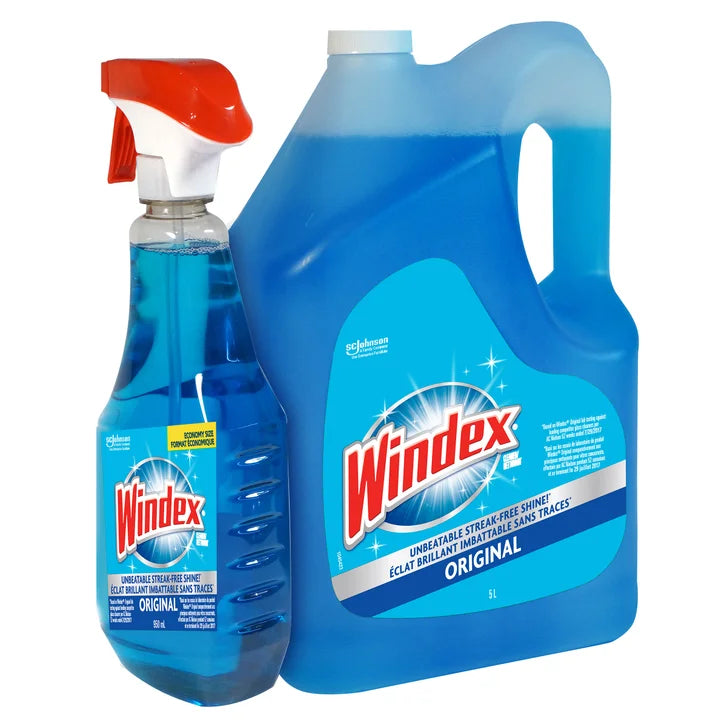 Windex Original Glass Cleaner, 5 L + 950 mL I9