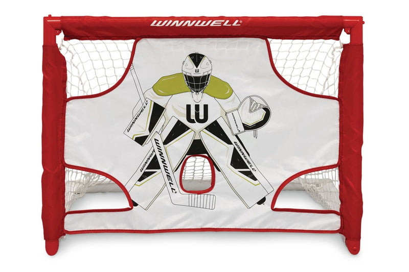 Winnwell PVC Collapsible Mini Hockey Net Set, 5-pc H6