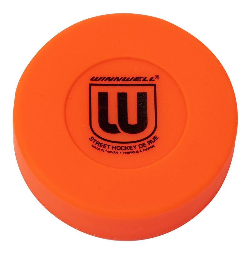 Winnwell Street Hockey Medium Puck, Orange, 75mm, 50g T1