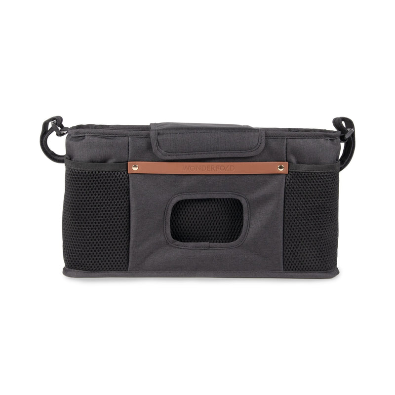 WonderFold Parent Console with 2 Insulated Cupholders, Black X2