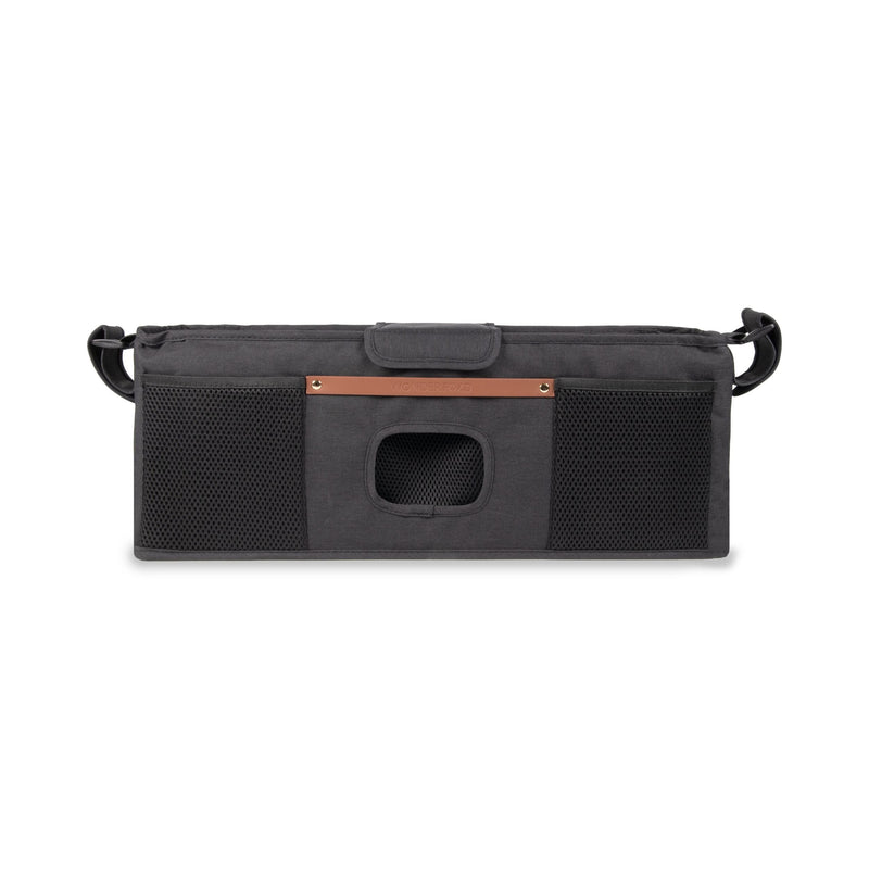 WonderFold Parent Console with 4 Insulated Cupholders, Black T8
