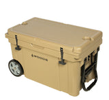 Woods ARCTIC Wheeled Roto-Moulded Cooler with Handle, 65-L, Tan