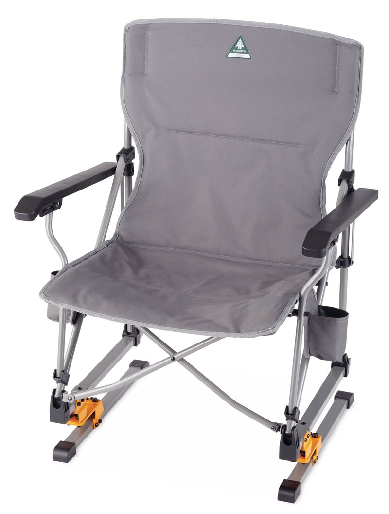 Woods Bonavista Folding Camp Rocker Chair, Grey I9