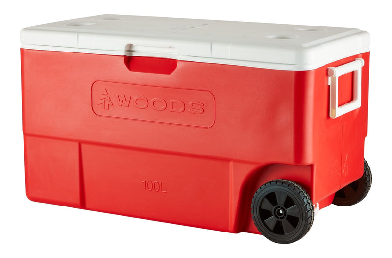 Woods Boreal Wheeled Camping Cooler, 130-Can, 100-L D0