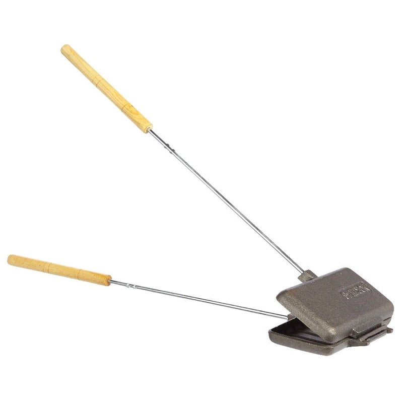 Woods Cast Iron Long Handle Double Camping Cooker/Toaster, 9-in Y2