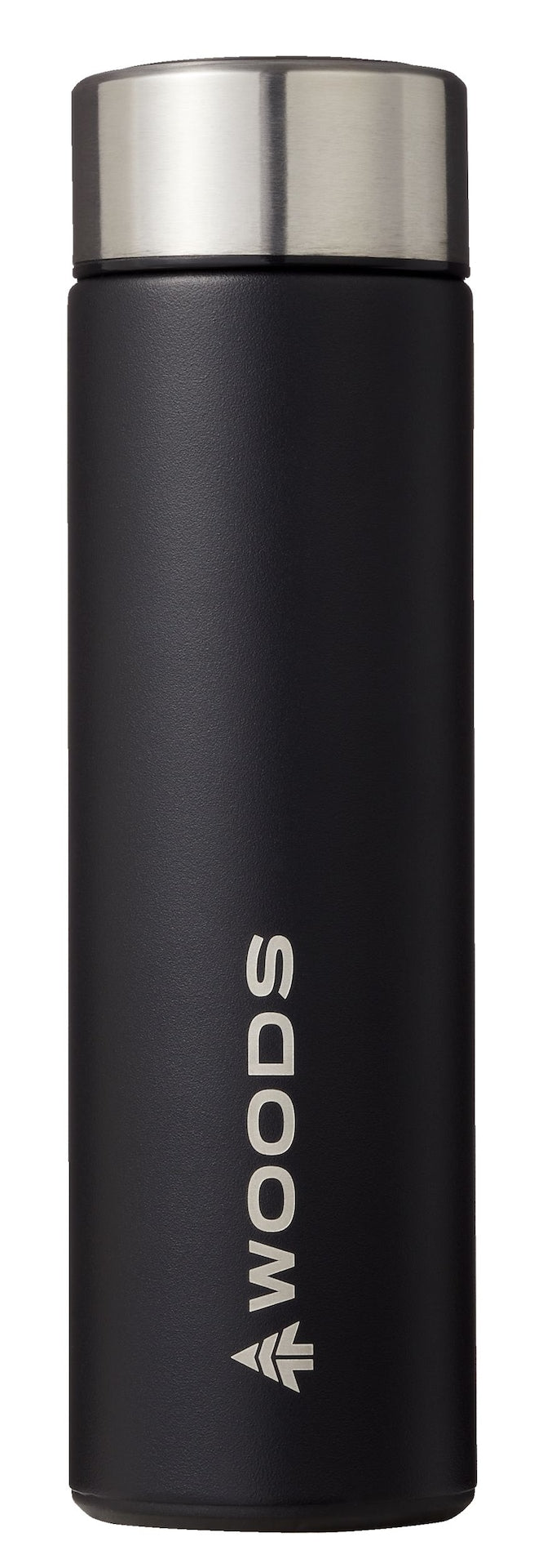 Woods Leak-Tight Tumbler, 16.9-oz, Stainless Steel, Leak-Proof, Black, Medium K8