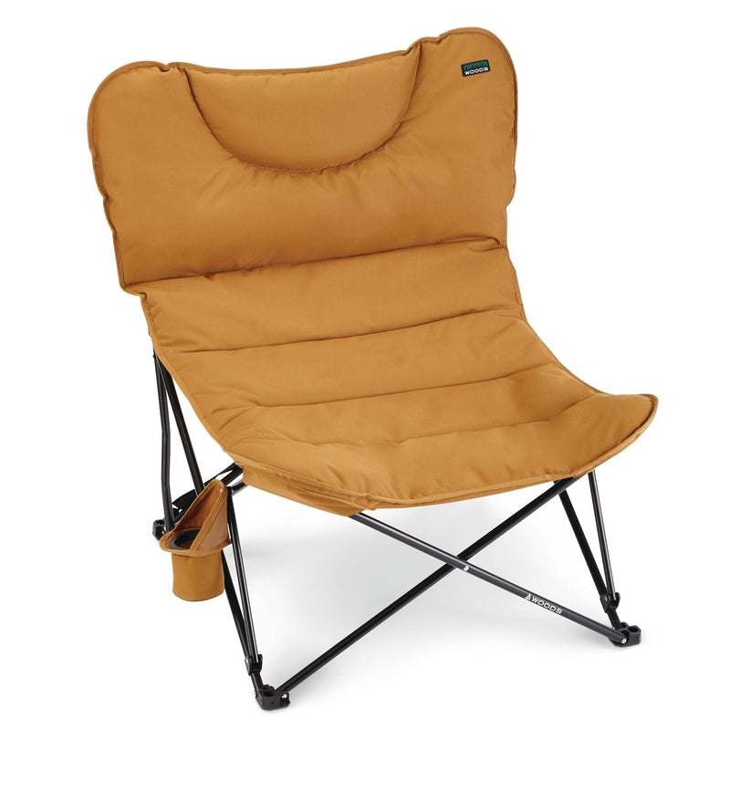 Woods Mammoth Folding Camping Chair with Cup Holder, Dijon B3