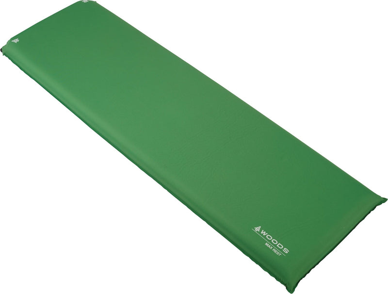 Woods Max Rest Single Self-Inflating Camping Sleeping Pad/Air Mat with Storage Bag, 4-in F6