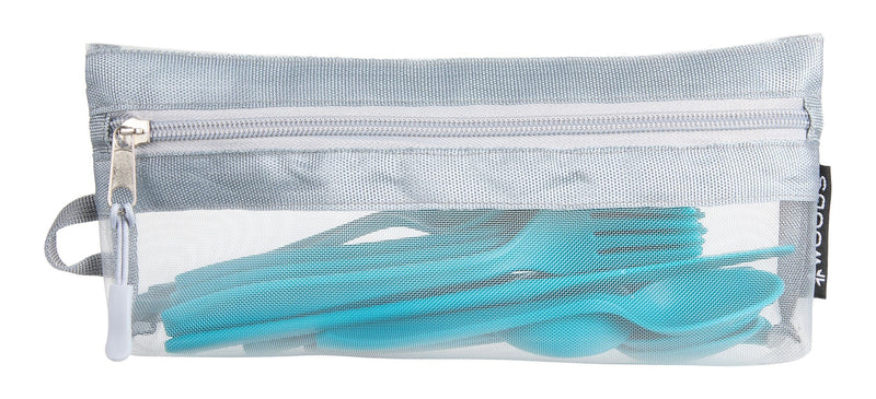 Woods Reusable BPA-Free Plastic Camp Cutlery Set, 16-pc U9