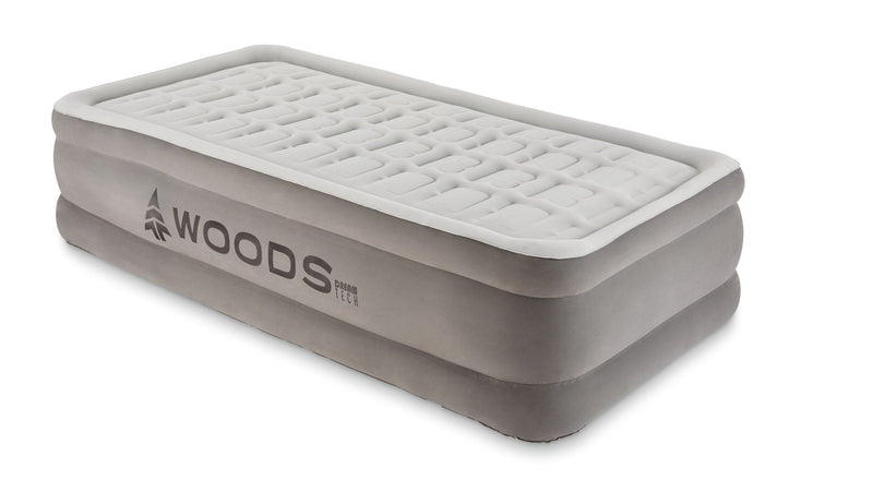Woods Tritech Double-High Air Mattress with Built-In 120V Pump, Twin Q4
