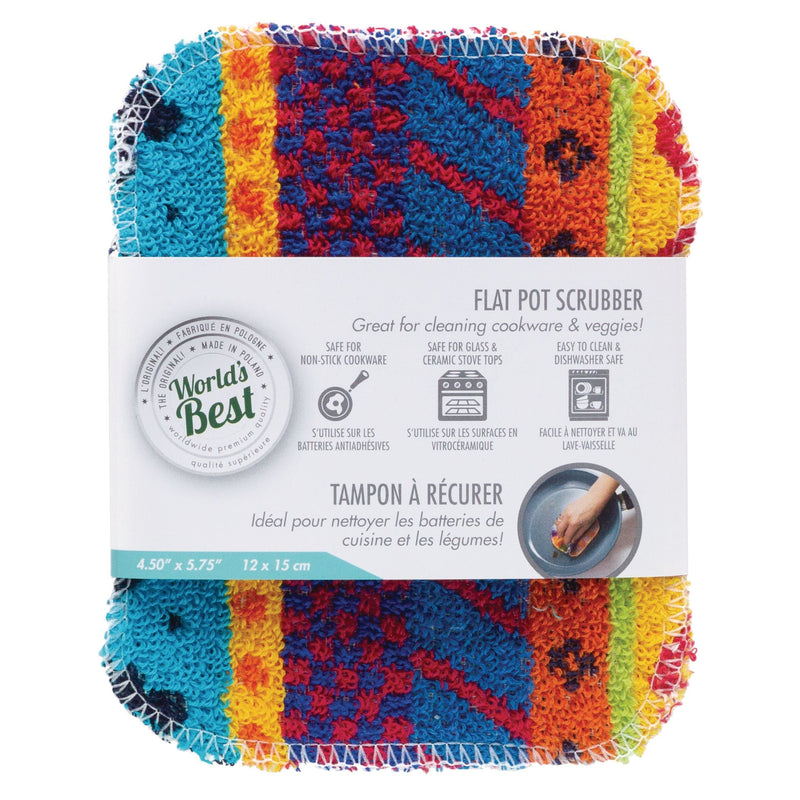 World's Best Flat Pot Scrubber, 1-pk U4