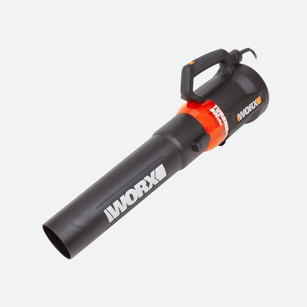 Worx 12 Amp Electric 800 CFM 135 MPH Leaf Blower with Turbine Fan Technology E3