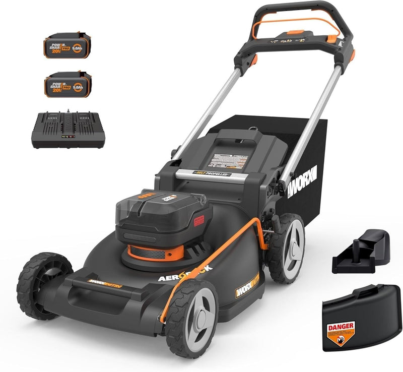 Worx 40V Nitro PowerShare 3-in-1 Self-Propelled 21-in Lawn Mower A6