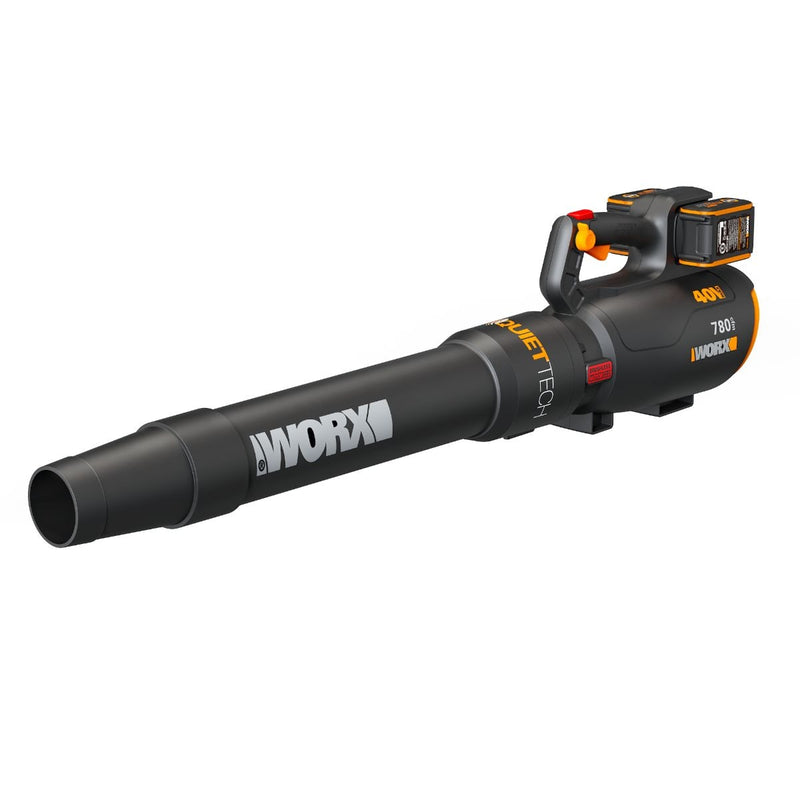 Worx 40V Power Share 780 CFM 190 MPH QuietTech Leaf Blower E5
