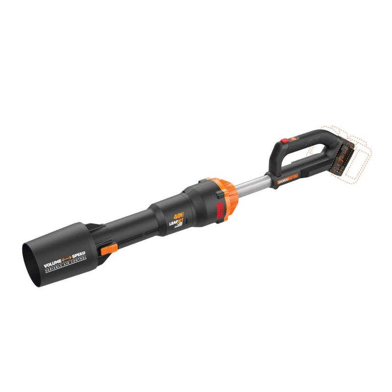 WORX WG585.9 Nitro 40V Power Share LeafJet Cordless, Brushless Leaf Blower, Tool Only L6