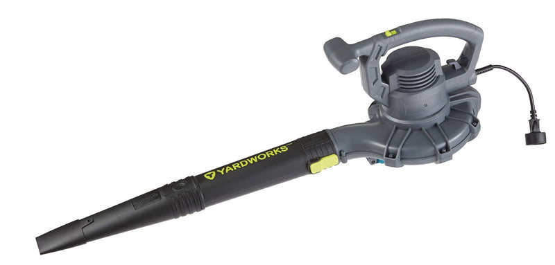 Yardworks 12 Amp 400CFM Electric Leaf Blower/Vacuum, Black I8