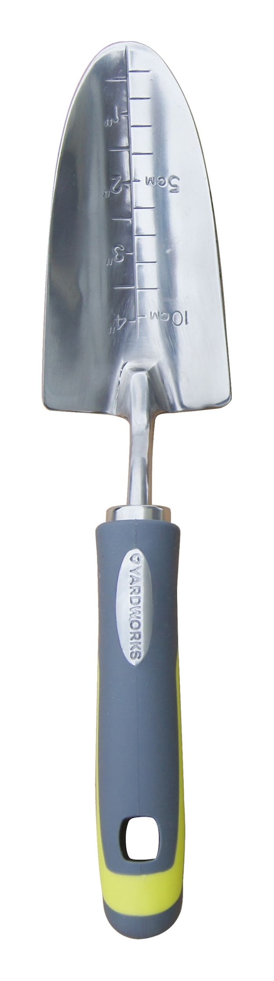 Yardworks 12-in Stainless-Steel Hand Transplanter with Rubber Handle G5