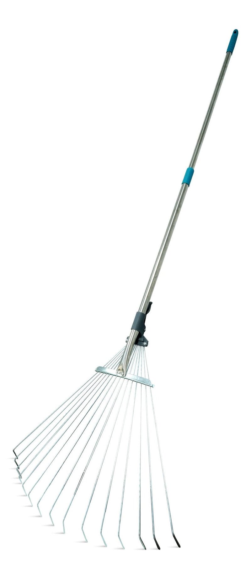 Yardworks 7 to 21-in Wide Metal Adjustable-Tine Telescopic Leaf Rake, 32 to 63-in Aluminum Shaft G3
