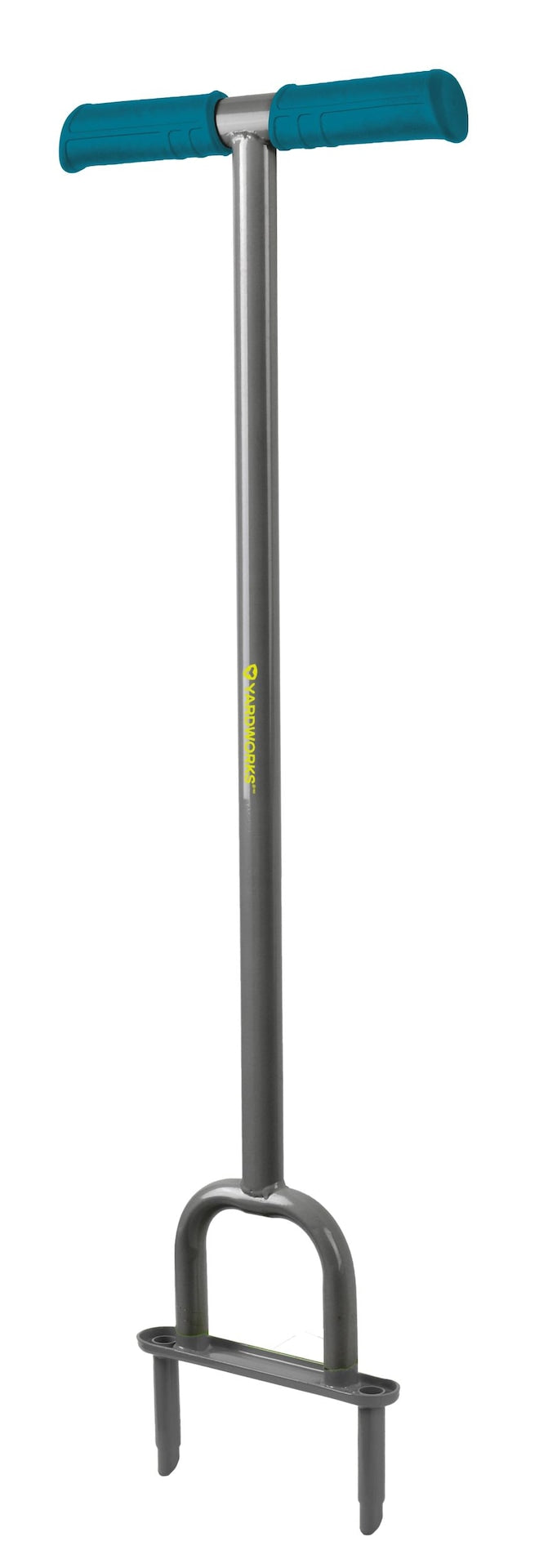 Yardworks Heavy-Duty 2-Prong Steel Garden Lawn Coring Aerator O3