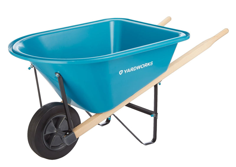 Yardworks Plastic Tray 1-Wheel Kids Wheelbarrow V8