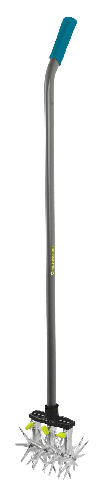 Yardworks Steel & Aluminum 3-Tine Rotary Cultivator, 48-in Angled Handle L8