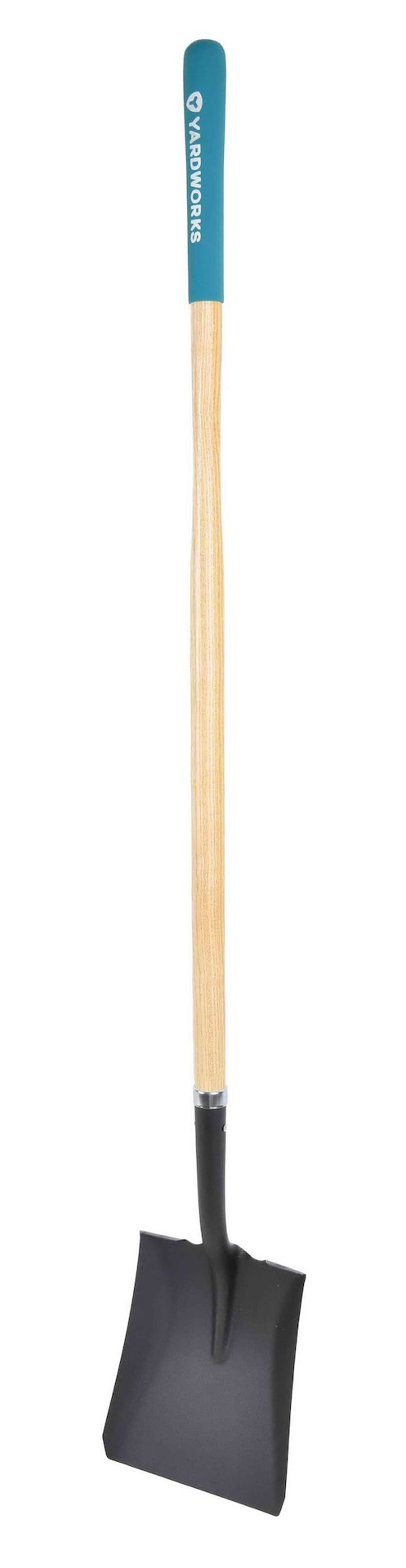 Yardworks Steel Square-Point Long-Handle Spade Shovel, 60-in Wooden Shaft S5