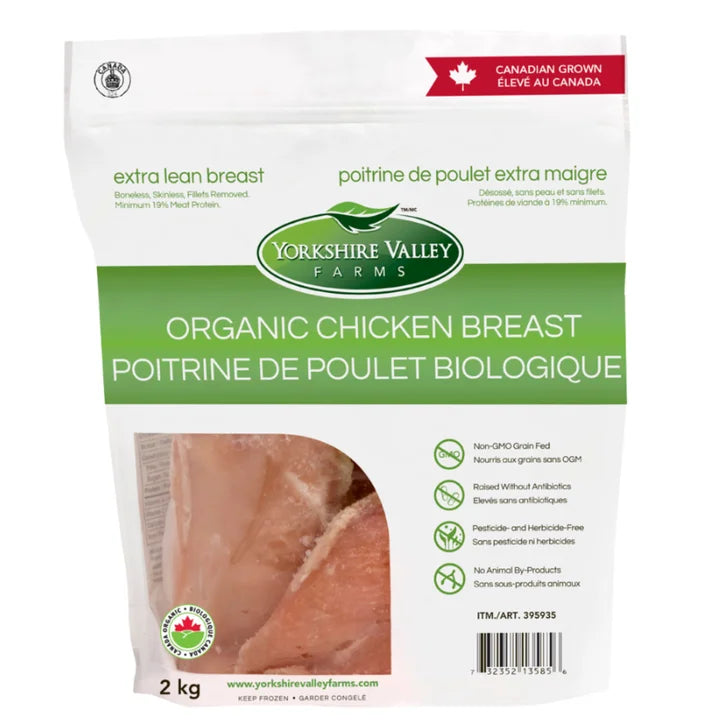 Yorkshire Valley Farms Organic Boneless Skinless Chicken Breasts, 5 2 kg F4