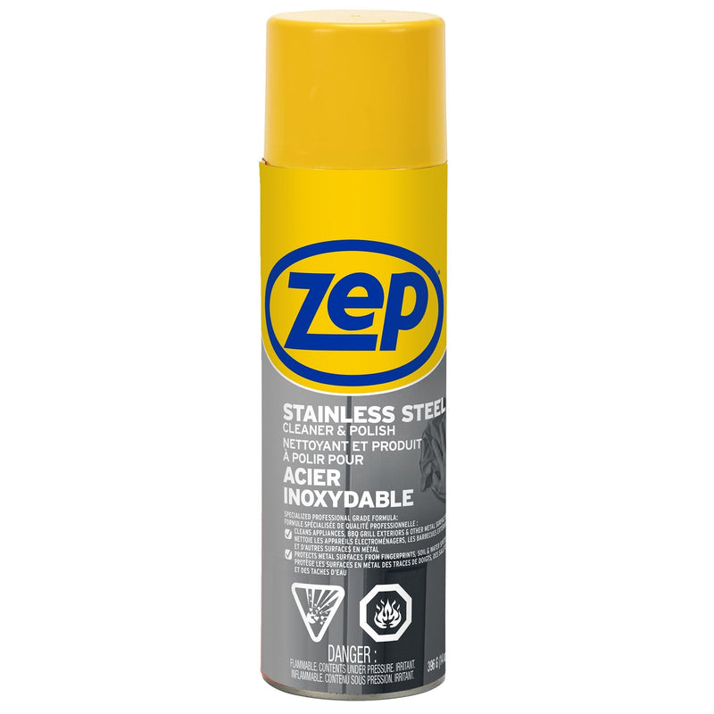 Zep Stainless Steel Cleaner and Polish Spray, 414-mL T2