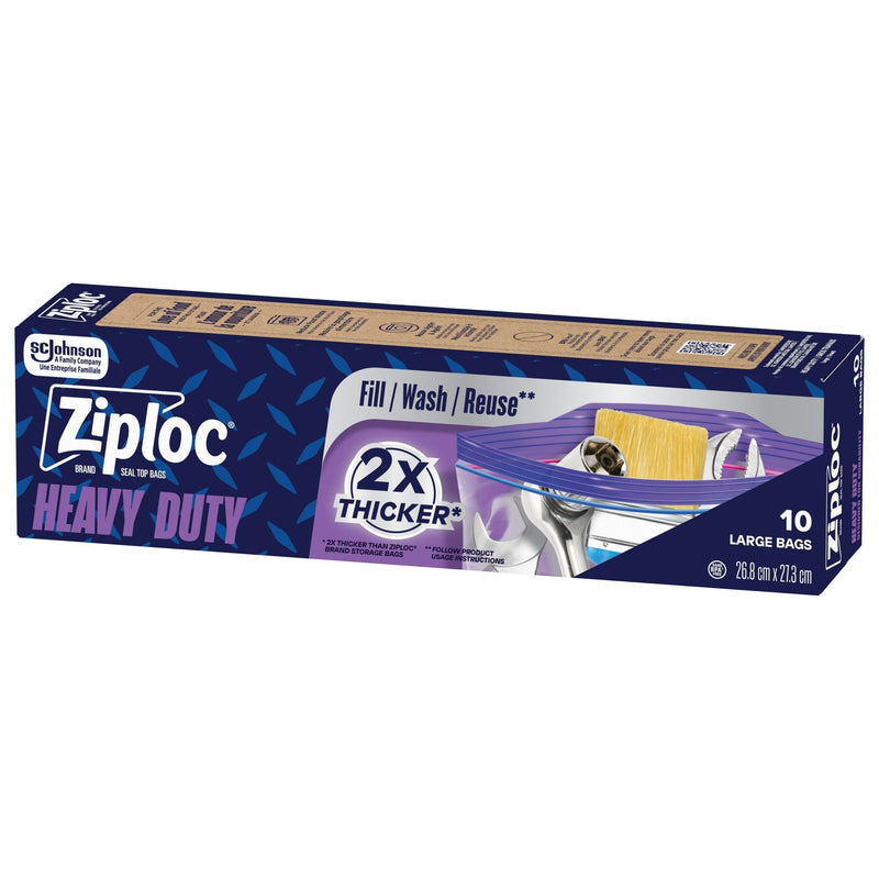 Ziploc Heavy Duty Bags, 10pk O0