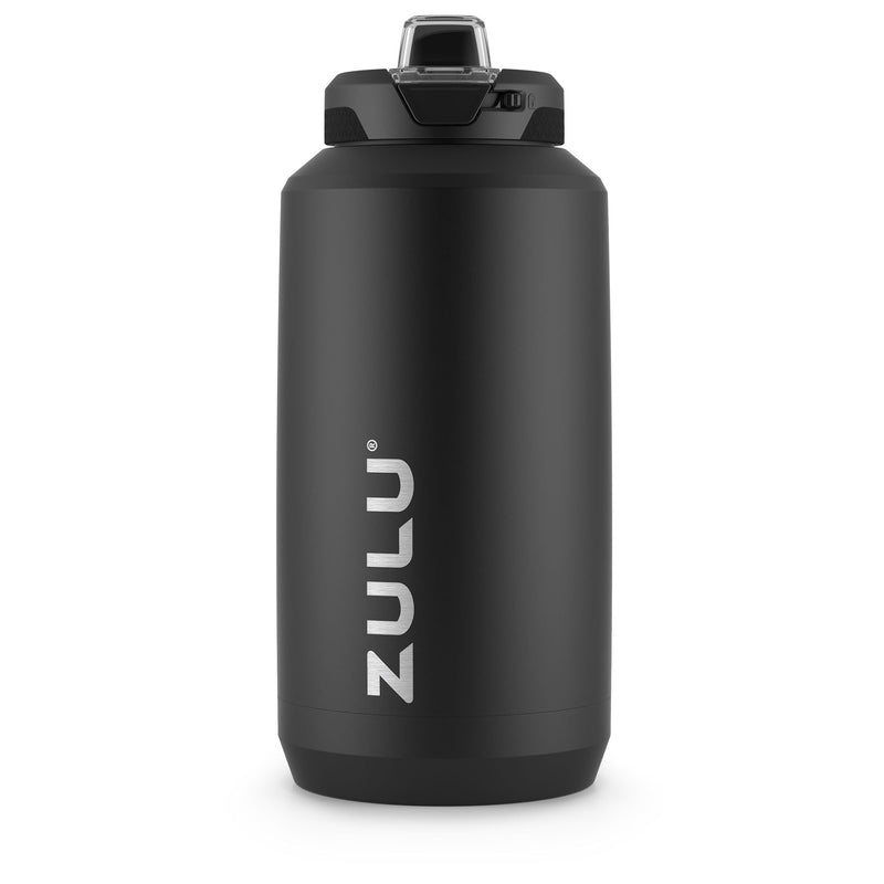 Zulu Goals Vacuum Insulated Stainless Steel Jug, 32-oz, Black, with Easy Grip Handle Z7