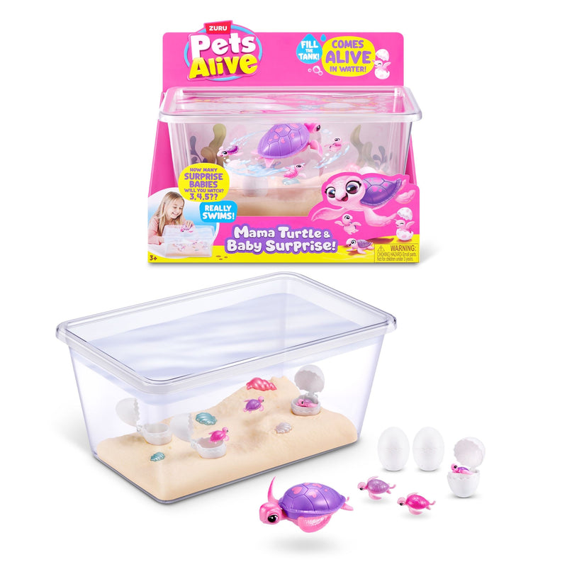 Zuru Pets Alive Mama and Turtle Surprise for Ages 3+ Q4