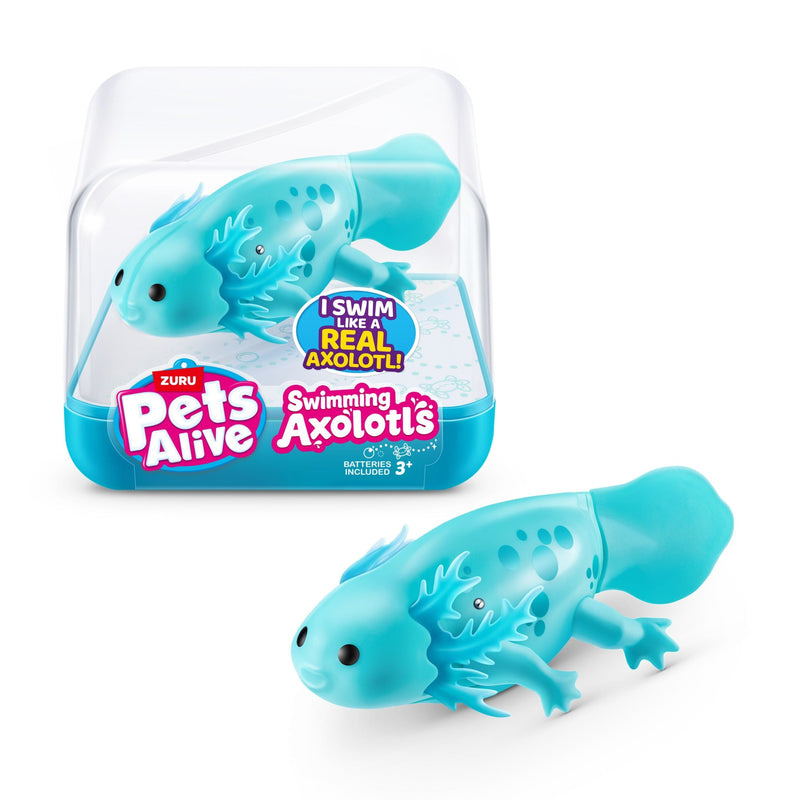 Zuru Pets Alive Realsitic Swimming Axolotl for Ages 3+ Q0