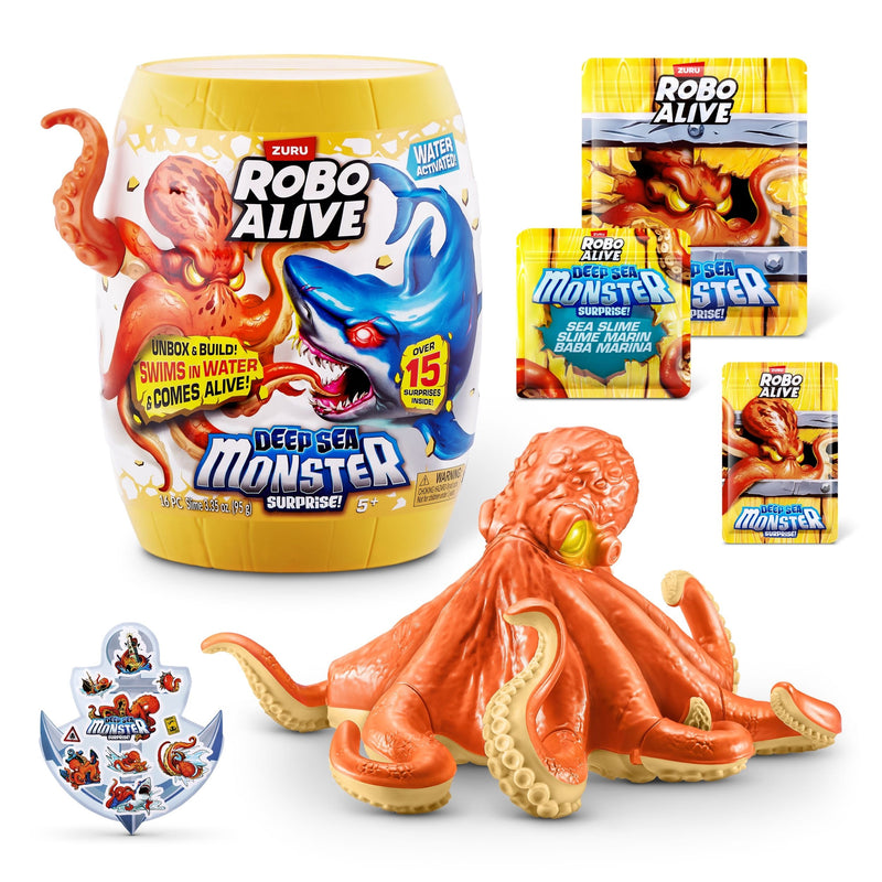 Zuru Robo Alive Deep Sea Monster Surprise Unboxing Playset Capsule for Ages 5+ I3