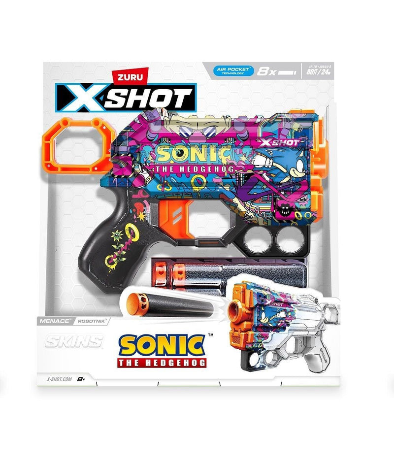Zuru X-Shot Menace Sonic the Hedgehog Skins Foam Dart Toy Blaster for Ages 8+ T2
