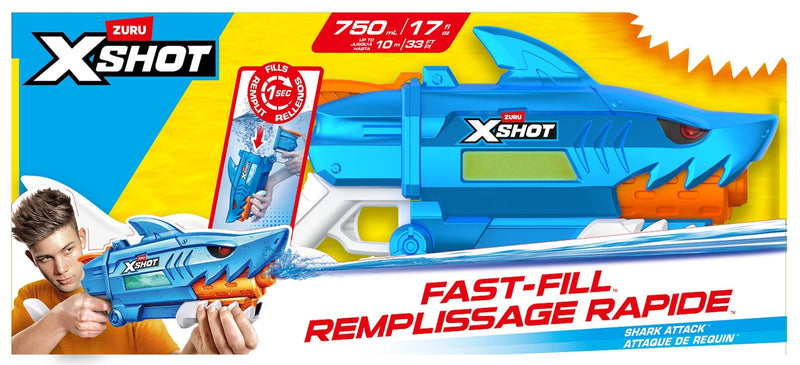 Zuru X Shot Shark Fast Fill Water Blaster with Fast-Fill Technology, 750-mL T4