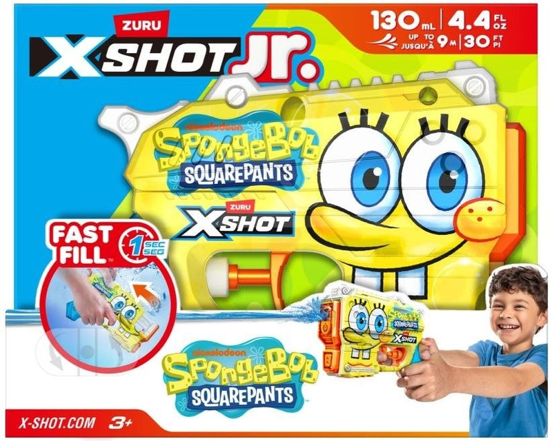 Zuru X Shot Skins SpongeBob Jr Fast Fill Water Soaker T5