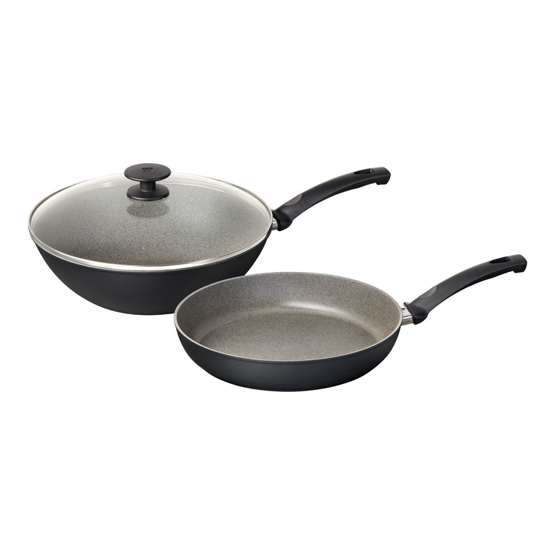 Zwilling 3-Piece Frying Set with 28-cm Frypan and 30-cm Wok H0
